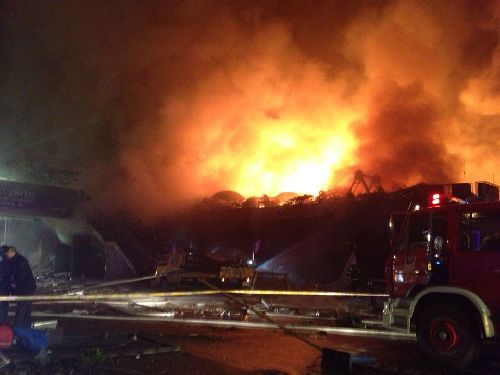 韓國大媽目擊客機起火爆炸