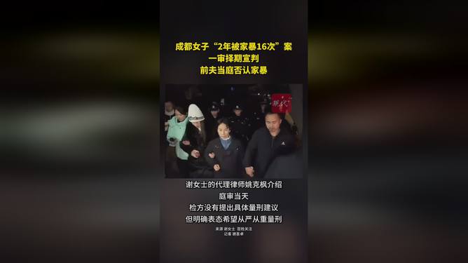女子2年被家暴16次案擇期宣判