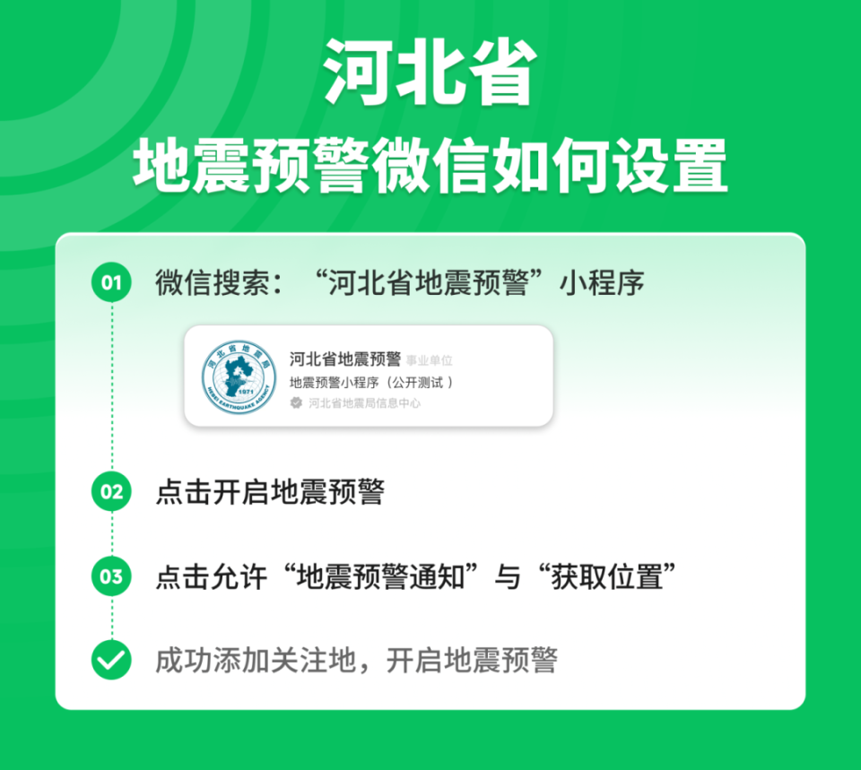 2025澳門彩開獎,如何通過微信收到地震預(yù)警